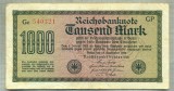 A 104 BANCNOTA-GERMANIA - 1000 MARK- anul 1922 -SERIA 540321-starea care se vede