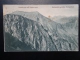 Carte postala veche - Piatra Rosie si Vistea mare - Fagaras - Muntii Carpati, Circulata, Printata