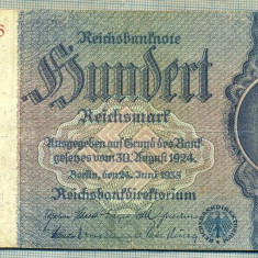 A 178 BANCNOTA-GERMANIA- 100 MARK- anul 1935 -SERIA 8189466 -starea care se vede