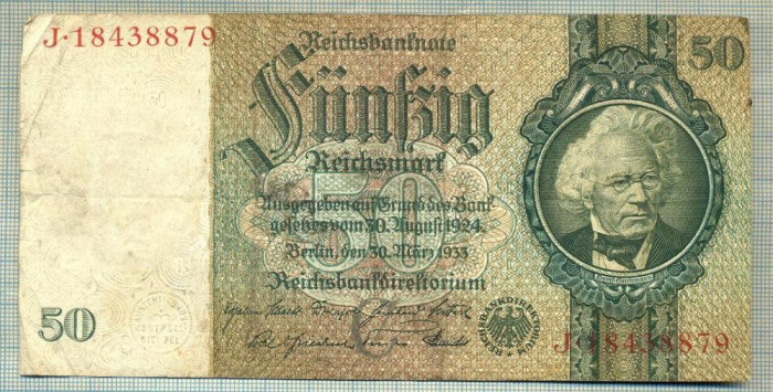 A 201 BANCNOTA-GERMANIA- 50 MARK- anul 1933 -SERIA 18438879 -starea care se vede