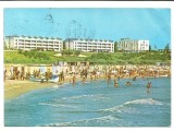 @carte postala(cod 133/70)-MANGALIA -VEDERE PE PLAJA, Circulata, Printata