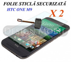 2X FOLIE DE STICLA HTC ONE M9 TEMPERED GLASS SUPER OFERTA (2 BUC) foto