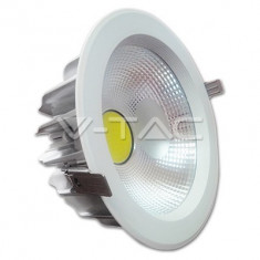 30W Spot LED COB Reflector - Rotund PKW Alb Rece 6000K foto