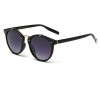 Ochelari de soare unisex, negri, retro vintage