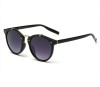 Ochelari soare unisex negri stil retro vintage