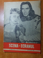 revista &amp;quot;scena si ecranul&amp;quot; octombrie 1957 foto