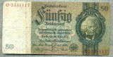 A 224 BANCNOTA-GERMANIA - 50 MARK- anul 1933-SERIA 2331117-starea care se vede