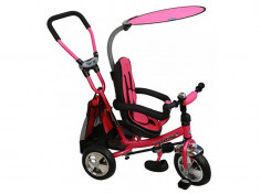 Tricicleta Copii Cu Scaun Reversibil Baby Mix Safari Ws611 Pink foto