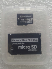 16GB microSDHC+adaptor la Memory Stick MS Pro Duo pt camera foto Sony PSP foto