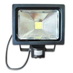 20W Proiector LED V-TAC PREMIUM cu senzor Alb Cald 3000K foto