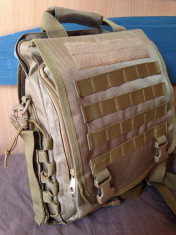 Geanta MailMan multifunctionala Tactical 600D - Khaki (30L) foto