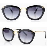 Ochelari soare RETRO DESIGN FASHION material plastic detaliu auriu, Femei