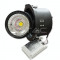 25W Spot LED Downlight COB Zoom Fitting Corp Negru 3000K