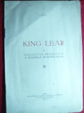I.Botez - KING LEAR si Conceptia Dramatica a Teatrului Shakespeare - Ed.1927