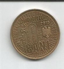 No(4) moneda-ROMANIA- 50 bani 2015- 10 ANI DE LA DENOMINAREA MONEDEI NATIONALE foto