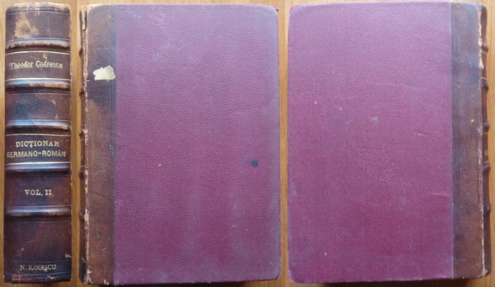 Theodor Codrescu , Dictionar germano - roman ,Edit. Fratii Saraga , 1900 , ed. 1