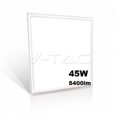 45W Plafoniera Panou LED 600 x 600 mm V-TAC High Lumen 5400 lm Alb Rece 6000K + Driver foto