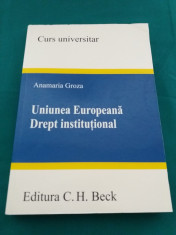 UNIUNEA EUROPEANA* DREPT INSTITU?IONAL /ANAMARIA GROZA/ 2008 foto