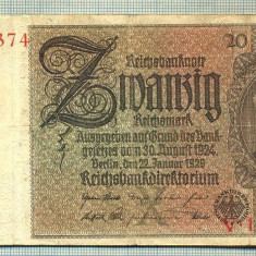 A 240 BANCNOTA-GERMANIA - 20 MARK- anul 1929 -SERIA 11549374-starea care se vede