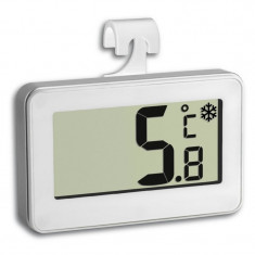 Termometru digital TFA pentru frigider cu suport flexibil alb foto