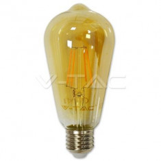 4W Bec LED Filament AMBER 2200K foto