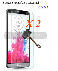 2X FOLIE DE STICLA LG G3 (D855)TEMPERED GLASS SUPER OFERTA (2 BUC) foto