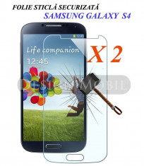 2X FOLIE DE STICLA SAMSUNG GALAXY S4 (I9500 I9505) TEMPERED GLASS (2 BUC) foto