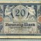 A 214 BANCNOTA-GERMANIA - 20 MARK- anul 1915 -SERIA 3553632 -starea care se vede