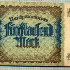 A 212 BANCNOTA-GERMANIA - 5000 MARK- anul 1922 -SERIA 166678-starea care se vede