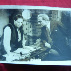 Fotografie din Filmul Patima cu Ghe.Cozorici si Draga Olteanu , dim.=18 x12cm