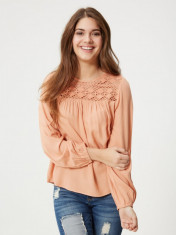 Bluza tip ie, 100% vascoza - Vero Moda -10157232 peach foto