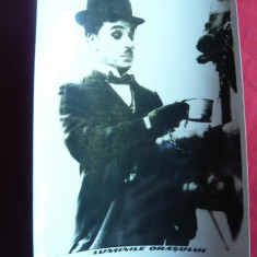 Fotografie din Filmul Luminile Orasului cu Charlie Chaplin ,dim.=18 x12 cm