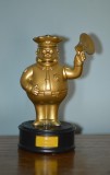 Lot 2 figurine Marge Simpson si Chief Wiggum din The Simpson, plastic aurit