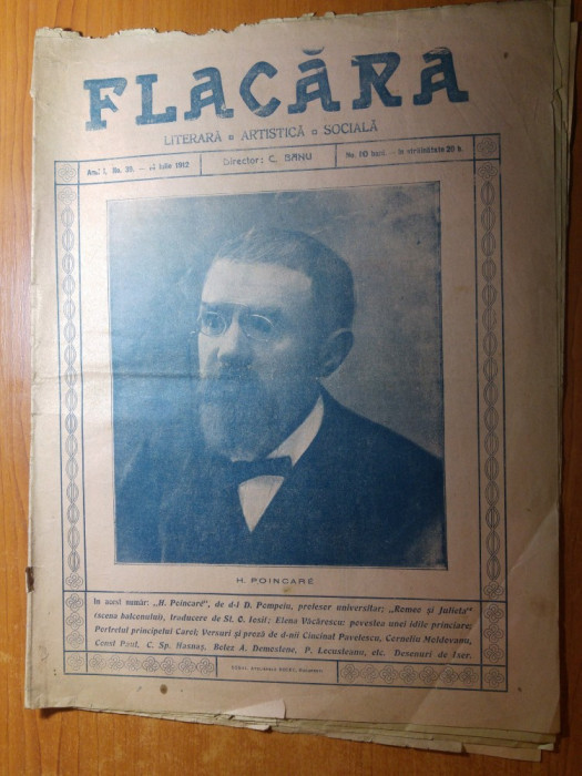 revista flacara 14 iulie 1912-art. portretul principelui carol