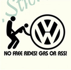 No Free Rides-Volkswagen_Tuning Auto_Cod: 1A8-027_Dim: 15 cm. x 9.9 cm. foto