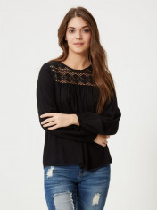 Bluza tip ie, 100% vascoza - Vero Moda -10157232 negru foto