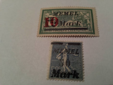 germania/memel 1923 blazoane/ 10 euro foto