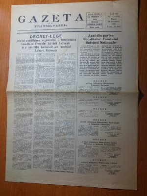 ziarul gazeta de transilvania 29 decembrie 1989 - revolutia romana foto