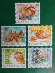 Luxemburg 1985 15 Euro copii religie Caritas - serie nestampilata MNH foto