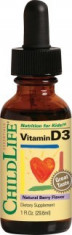 Vitamin D3 500UI (gust de fructe) - 29.60ml - ChildLife Essentials foto