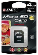 Card memorie MicroSD 4GB Emtec foto