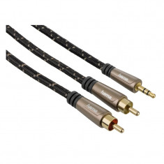 Cablu audio 122305 Hama, 2RCA, jack 3.5 mm, 1.5 m foto
