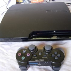 PlayStation 3 Slim 500GB x2 controllere Joc GTA5 foto