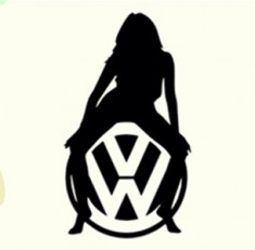 Girls Love Volkswagen-Model 5_Tuning Auto_Cod: 1A8-045_Dim: 15 cm. x 8.4 cm. foto