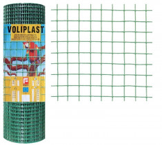 Plasa de gard zincata PVC Voliplast 0.5x10m 1.2x13x13mm foto