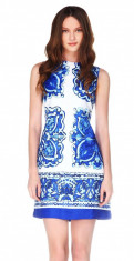 Rochie Ada Gatti - art. FD095 alb print blue foto