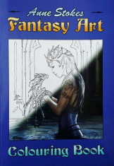 Carte de colorat Arta fantasy- Anne Stokes foto