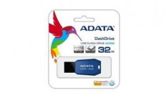 Unitate flash Adata DashDrive UV100 32GB albastru, slim: grosime de doar 5.8mm foto