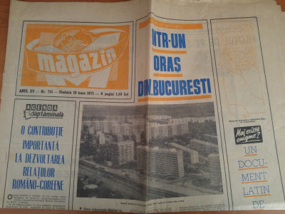 ziarul magazin 19 iunie 1971-foto(din avion) si articol despre catierul milatri foto