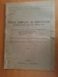 Tabele complete de conversiune-banca nationala a romaniei 1934